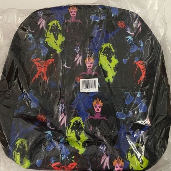 Disney Villains Canvas Backpack 16" Evil Queen Hades Chernabog Scar Yzma - Picture 4 of 8